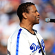 Denzel Washington leads a tribute to Jackie Robinson before the 92nd MLB All-Star Game presented by Mastercard at Dodger Stadium on July 19, 2022 in Los Angeles, California. (Photo by Sean M. Haffey/Getty Images)
